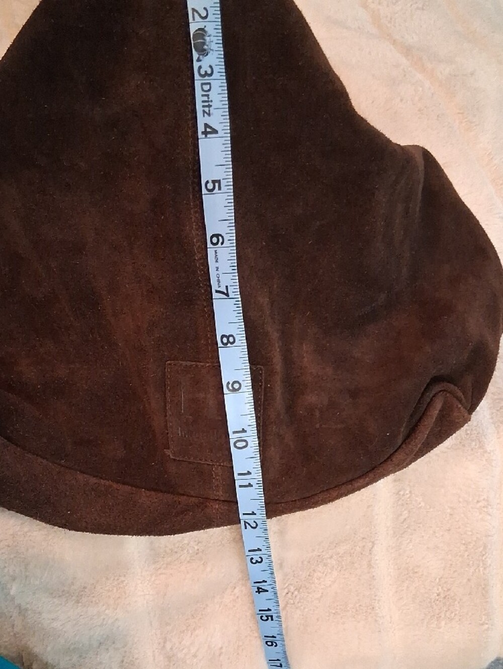 Haute Hippie Dark Brown Large Suede Hobo Bag - Picture 9 of 9